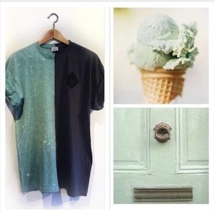 🍵 TAKK cut & sew two toned tshirt